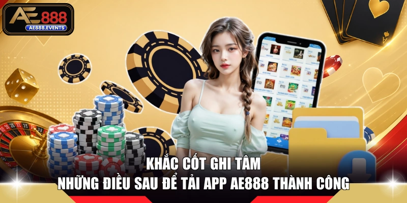 Khắc cốt ghi tâm những điều sau để tải app AE888 thành công